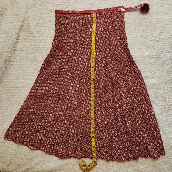 Max Studio Red, white, Blue pleated skirt, L NWT - Picture 14 of 15